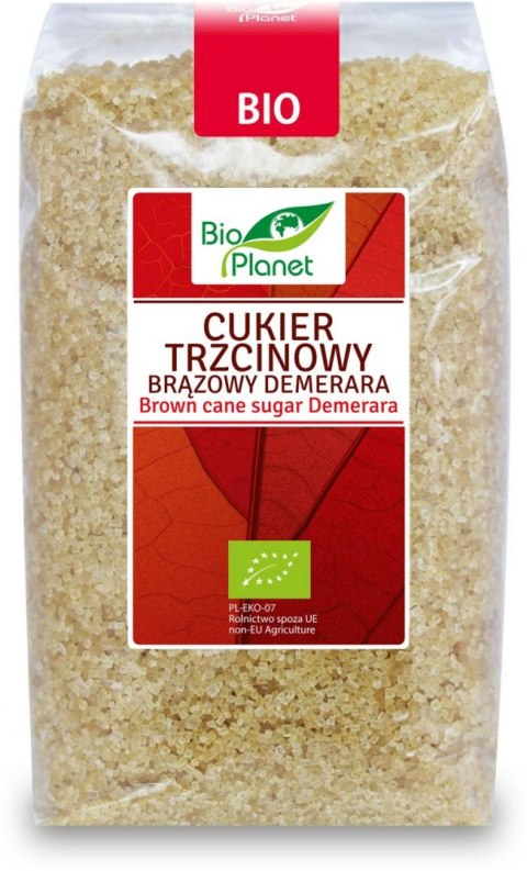 CUKIER TRZCINOWY DEMERARA BIO 500 g - BIO PLANET BIO PLANET - seria CZERWONA (cukry, syropy)