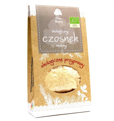CZOSNEK MIELONY BIO 50 g - DARY NATURY DARY NATURY - przyprawy i zioła CZOSNEK MIELONY BIO 50 g - DARY NATURY DARY NATURY - przyprawy i zioła