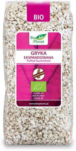 GRYKA EKSPANDOWANA BEZGLUTENOWA BIO 100 g - BIO PLANET BIO PLANET - seria RÓŻOWA (płatki, otręby, musli)