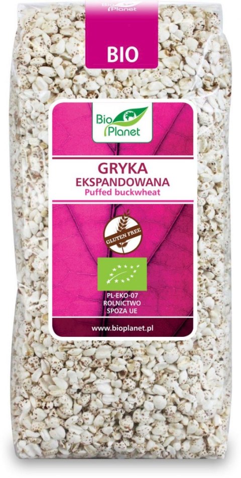 GRYKA EKSPANDOWANA BEZGLUTENOWA BIO 100 g - BIO PLANET BIO PLANET - seria RÓŻOWA (płatki, otręby, musli) GRYKA EKSPANDOWANA BEZGLUTENOWA BIO 100 g - BIO PLANET BIO PLANET - seria RÓŻOWA (płatki, otręby, musli)