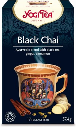 HERBATA CZARNA Z IMBIREM I CYNAMONEM (BLACK CHAI) BIO (17 x 2,2 g) 37,4 g - YOGI TEA YOGI TEA (herbaty i herbatki)