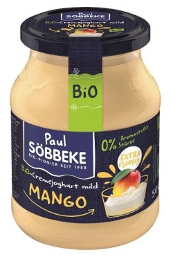 JOGURT KREMOWY MANGO BIO 500 g (SŁOIK) - SOBBEKE SOBBEKE (nabiał z mleka krowiego)