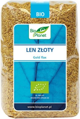 LEN ZŁOTY (SIEMIĘ LNIANE) BIO 400 g - BIO PLANET BIO PLANET - seria NIEBIESKA (ryże, kasze, ziarna)