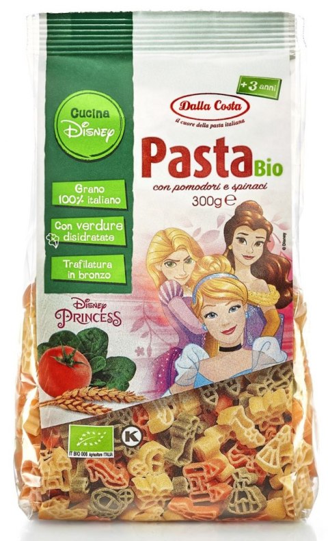 MAKARON (SEMOLINOWY TRÓJKOLOROWY) DISNEY PRINCESS BIO 300 g - DALLA COSTA DALLA COSTA (makarony)