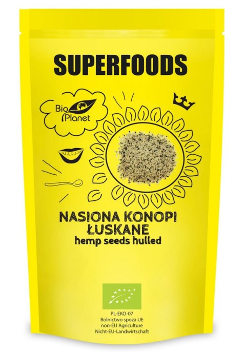 NASIONA KONOPI ŁUSKANE BIO 200 g - BIO PLANET BIO PLANET - seria SUPERFOODS