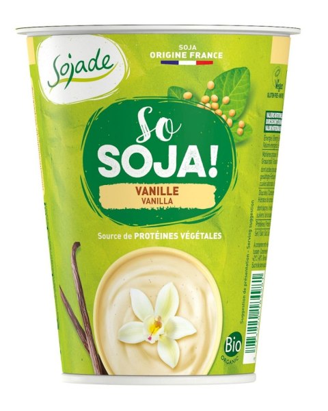 DESER SOJOWY WANILIOWY BEZGLUTENOWY BIO 400 g - SOJADE SOJADE (prod. sojowe bifidus, desery ryż. i soj.)