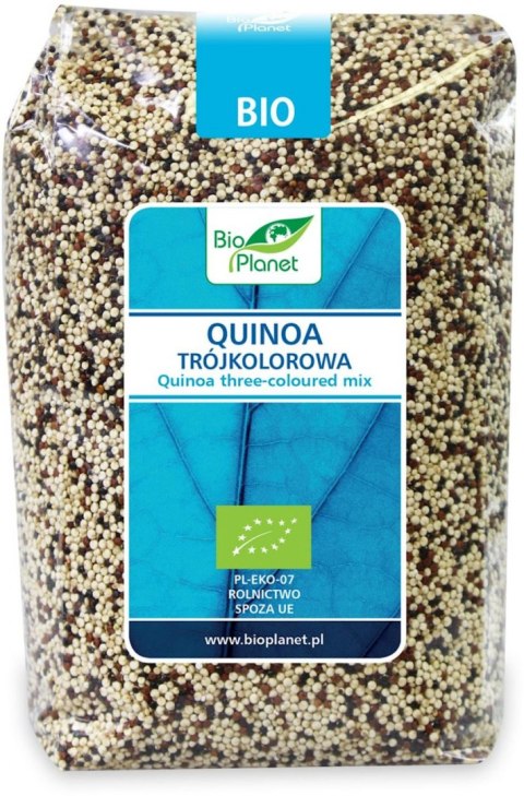 QUINOA TRÓJKOLOROWA BIO 1 kg - BIO PLANET BIO PLANET - seria NIEBIESKA (ryże, kasze, ziarna)