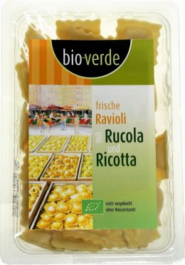 RAVIOLI ŚWIEŻE Z RUKOLĄ I RICOTTĄ BIO 250 g - BIO-VERDE BIO-VERDE (oliwki, sery, makarony, przystawki)