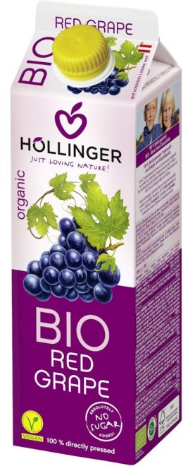 SOK Z CZERWONYCH WINOGRON NFC BIO 1 L - HOLLINGER HOLLINGER (soki, nektary, napoje, syropy)