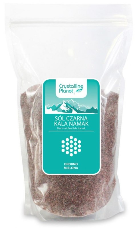 SÓL CZARNA KALA NAMAK DROBNO MIELONA 1 kg - CRYSTALLINE PLANET CRYSTALLINE PLANET (sole)