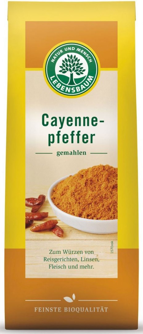 CHILI (PIEPRZ CAYENNE) BIO 50 g - LEBENSBAUM LEBENSBAUM (przyprawy, herbaty, kawy)