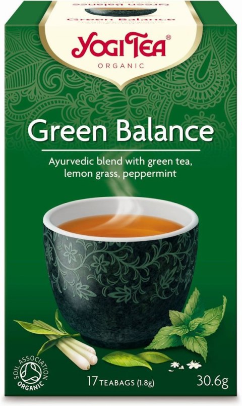 HERBATA ZIELONA RÓWNOWAGA (GREEN BALANCE) BIO (17 x 1,8 g) 30,6 g - YOGI TEA YOGI TEA (herbaty i herbatki)