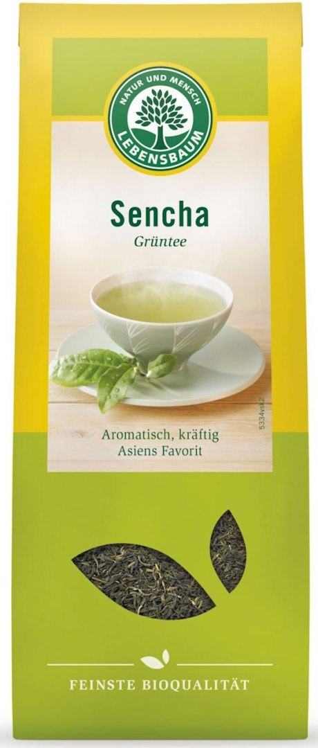 HERBATA ZIELONA SENCHA LIŚCIASTA BIO 75 g - LEBENSBAUM LEBENSBAUM (przyprawy, herbaty, kawy)