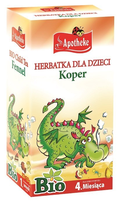 HERBATKA DLA DZIECI - KOPER WŁOSKI PO 4 MIESIĄCU BIO (20 x 1,5 g) 30 g - APOTHEKE APOTHEKE (herbatki dla dzieci, dorosłych, błonnik HERBATKA DLA DZIECI - KOPER WŁOSKI PO 4 MIESIĄCU BIO (20 x 1,5 g) 30 g - APOTHEKE APOTHEKE (herbatki dla dzieci, dorosłych, błonnik