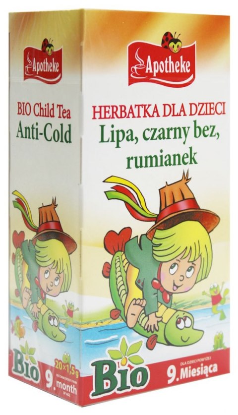 HERBATKA DLA DZIECI - LIPA I RUMIANEK BIO (20 x 1,5 g) 30 g -APOTHEKE APOTHEKE (herbatki dla dzieci, dorosłych, błonnik
