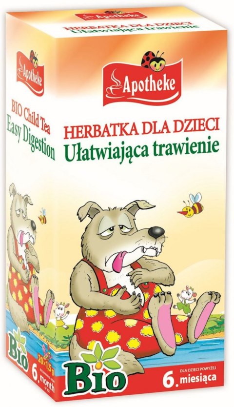 HERBATKA DLA DZIECI - KOPER WŁOSKI, MELISA I MIĘTA PO 6 MIESIĄCU BIO (20 x 1,5 g) 30 g - APOTHEKE APOTHEKE (herbatki dla dzieci, dorosłych, błonnik HERBATKA DLA DZIECI - KOPER WŁOSKI, MELISA I MIĘTA PO 6 MIESIĄCU BIO (20 x 1,5 g) 30 g - APOTHEKE APOTHEKE (herbatki dla dzieci, dorosłych, błonnik