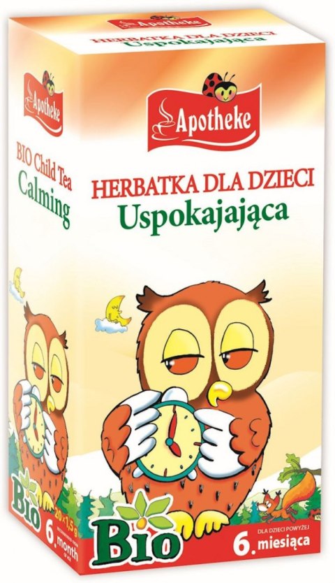 HERBATKA DLA DZIECI - MELISA, MIĘTA I RUMIANEK PO 6 MIESIĄCU BIO (20 x 1,5 g) 30 g - APOTHEKE APOTHEKE (herbatki dla dzieci, dorosłych, błonnik HERBATKA DLA DZIECI - MELISA, MIĘTA I RUMIANEK PO 6 MIESIĄCU BIO (20 x 1,5 g) 30 g - APOTHEKE APOTHEKE (herbatki dla dzieci, dorosłych, błonnik