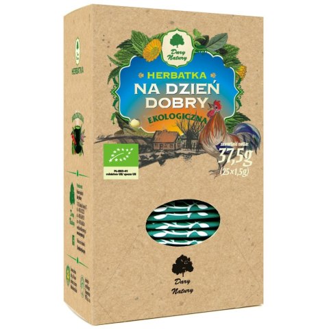 HERBATKA NA DZIEŃ DOBRY BIO (25 x 1,5 g) 37,5 g - DARY NATURY DARY NATURY - herbatki HERBATKA NA DZIEŃ DOBRY BIO (25 x 1,5 g) 37,5 g - DARY NATURY DARY NATURY - herbatki