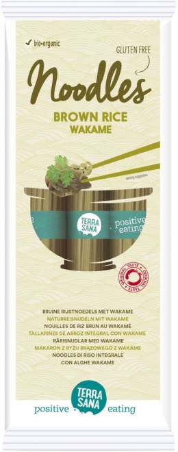 MAKARON (RYŻOWY RAZOWY Z WAKAME) BEZGLUTENOWY BIO 250 g - TERRASANA TERRASANA (kremy, makarony, sosy sojowe, inne)