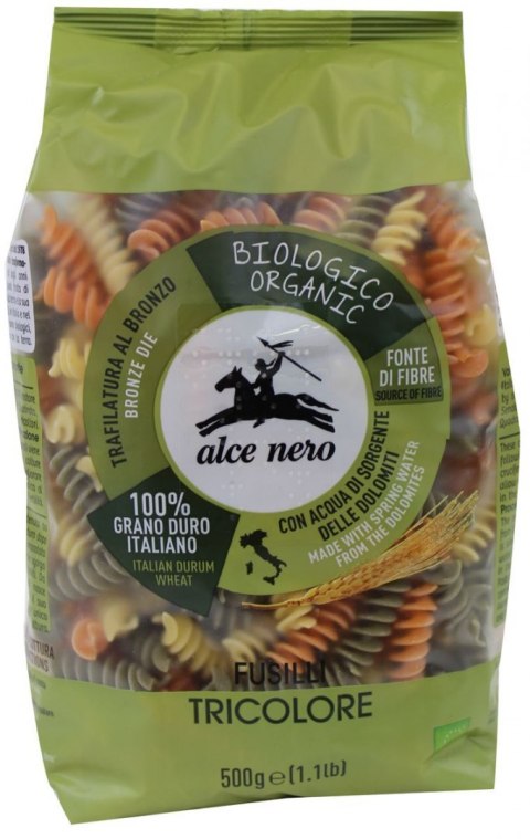 MAKARON (SEMOLINOWY TRÓJKOLOROWY) ŚWIDERKI BIO 500 g - ALCE NERO ALCE NERO (włoskie produkty) MAKARON (SEMOLINOWY TRÓJKOLOROWY) ŚWIDERKI BIO 500 g - ALCE NERO ALCE NERO (włoskie produkty)
