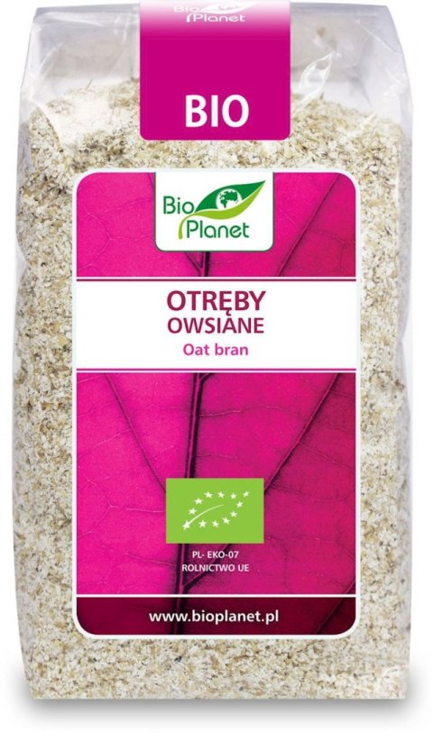 OTRĘBY OWSIANE BIO 300 g - BIO PLANET BIO PLANET - seria RÓŻOWA (płatki, otręby, musli)