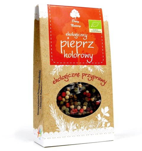 PIEPRZ KOLOROWY ZIARNO BIO 30 g - DARY NATURY DARY NATURY - przyprawy i zioła PIEPRZ KOLOROWY ZIARNO BIO 30 g - DARY NATURY DARY NATURY - przyprawy i zioła