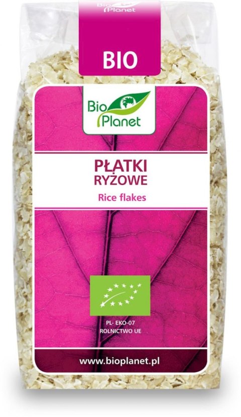 PŁATKI RYŻOWE BIO 300 g - BIO PLANET BIO PLANET - seria RÓŻOWA (płatki, otręby, musli)