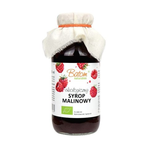 SYROP MALINOWY BIO 330 ml - BATOM BATOM (oleje, soki, sole kąpielowe)