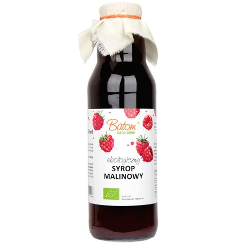 SYROP MALINOWY BIO 750 ml - BATOM BATOM (oleje, soki, sole kąpielowe)