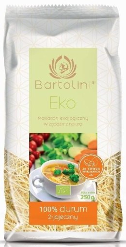 MAKARON (2-JAJECZNY) KRAJANKA CIENKA BIO 250 g - BARTOLINI (SIELSKA KLUSKA) BARTOLINI (makarony)