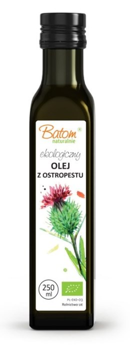 OLEJ Z OSTROPESTU PLAMISTEGO TŁOCZONY NA ZIMNO BIO 250 ml - BATOM BATOM (oleje, soki, sole kąpielowe)