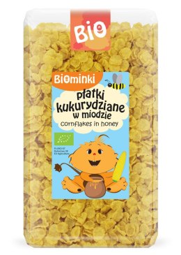 PŁATKI KUKURYDZIANE W MIODZIE BIO 300 g - BIOMINKI BIOMINKI (przekąski dla dzieci, kaszki)