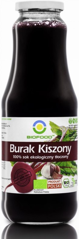 SOK Z BURAKA KISZONEGO NFC BEZGLUTENOWY BIO 1 L - BIOFOOD BIOFOOD (soki, przetwory, octy, olej kokosowy)