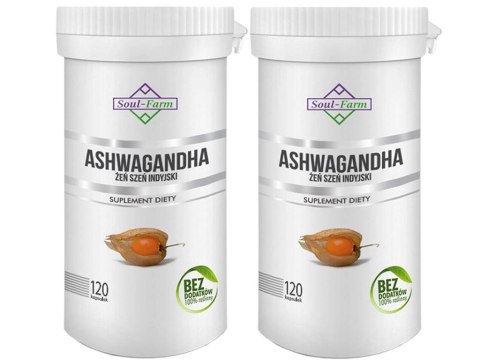 ASHWAGANDHA EKSTRAKT (500 mg) 60 KAPSUŁEK - SOUL FARM SOUL FARM (witaminy i ekstrakty) ASHWAGANDHA EKSTRAKT (500 mg) 60 KAPSUŁEK - SOUL FARM SOUL FARM (witaminy i ekstrakty)