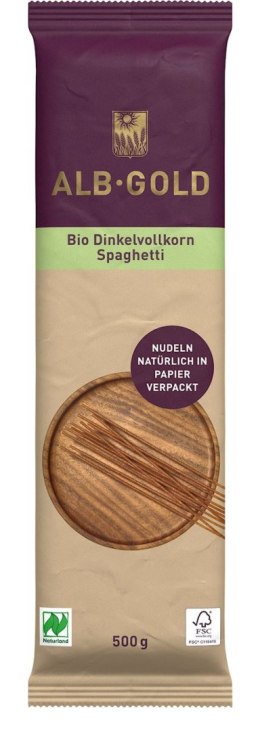 MAKARON (ORKISZOWY RAZOWY) SPAGHETTI BIO 500 g - ALB-GOLD ALB-GOLD (makarony)