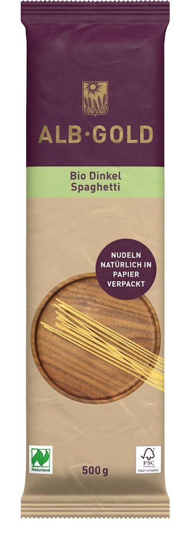 MAKARON (ORKISZOWY) SPAGHETTI BIO 500 g - ALB-GOLD ALB-GOLD (makarony)