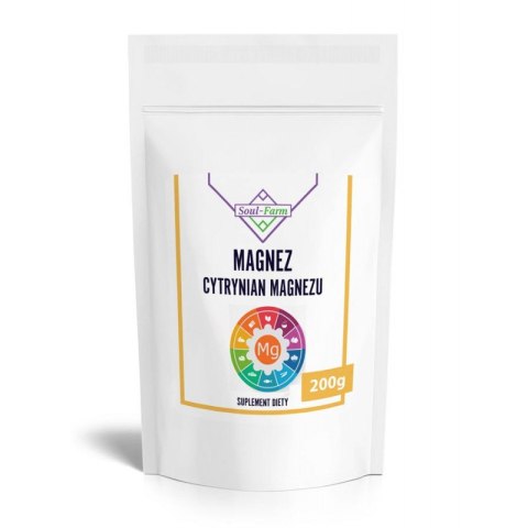 CYTRYNIAN MAGNEZU PROSZEK 200 g - SOUL FARM SOUL FARM (witaminy i ekstrakty) CYTRYNIAN MAGNEZU PROSZEK 200 g - SOUL FARM SOUL FARM (witaminy i ekstrakty)