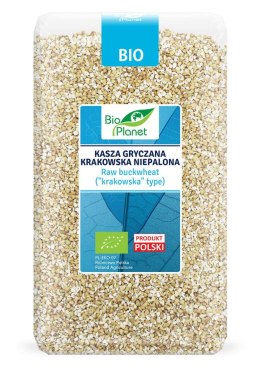 KASZA GRYCZANA KRAKOWSKA NIEPALONA BIO 1 kg - BIO PLANET BIO PLANET - seria NIEBIESKA (ryże, kasze, ziarna)