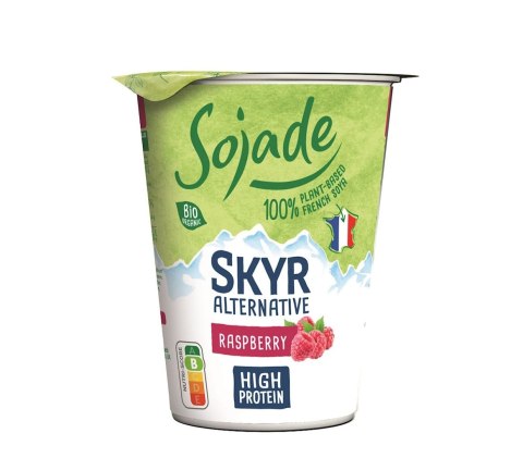 DESER TYPU SKYR PROTEINOWY SOJOWY MALINOWY BIO 400 g - SOJADE SOJADE (prod. sojowe bifidus, desery ryż. i soj.)