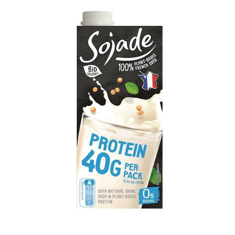 NAPÓJ WYSOKOPROTEINOWY SOJOWY NATURALNY BEZ CUKRU BEZGLUTENOWY BIO 750 ml - SOJADE SOJADE (prod. sojowe bifidus, desery ryż. i soj.)