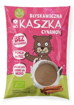 KASZKA BŁYSKAWICZNA Z CYNAMONEM BEZ DODATKU CUKRÓW BIO 35 g - HELPA HELPA (kaszki)