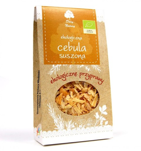 CEBULA SUSZONA BIO 40 g - DARY NATURY DARY NATURY - przyprawy i zioła CEBULA SUSZONA BIO 40 g - DARY NATURY DARY NATURY - przyprawy i zioła