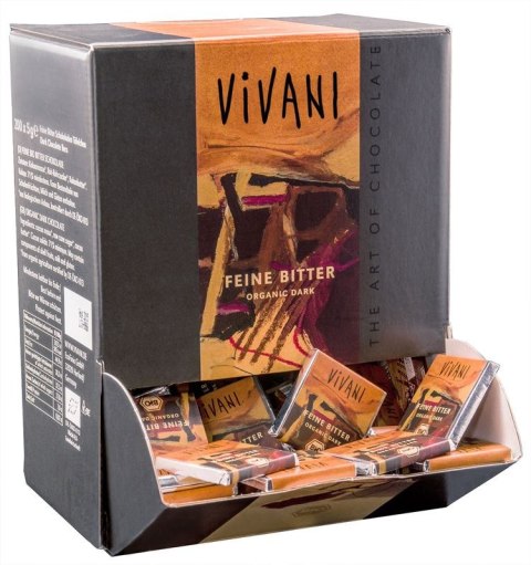 CZEKOLADKI GORZKIE MAŁE BIO 5 g - VIVANI VIVANI (czekolady, batony, kakao instant) CZEKOLADKI GORZKIE MAŁE BIO 5 g - VIVANI VIVANI (czekolady, batony, kakao instant)