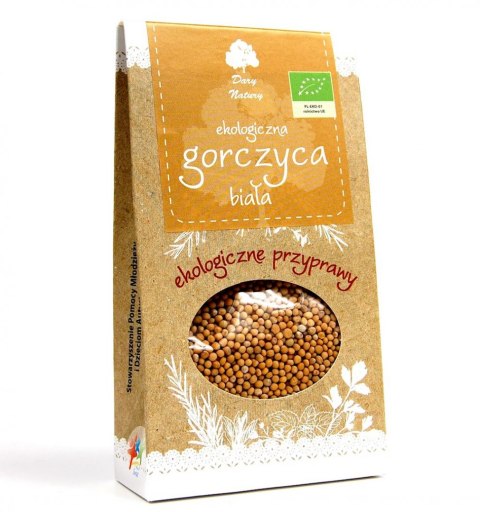 GORCZYCA BIAŁA BIO 90 g - DARY NATURY DARY NATURY - przyprawy i zioła GORCZYCA BIAŁA BIO 90 g - DARY NATURY DARY NATURY - przyprawy i zioła
