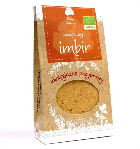 IMBIR MIELONY BIO 60 g - DARY NATURY DARY NATURY - przyprawy i zioła