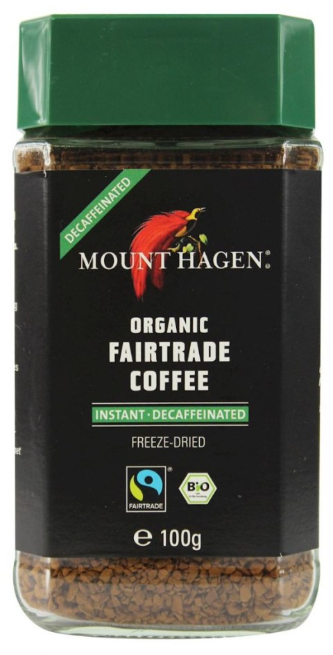 KAWA ROZPUSZCZALNA BEZKOFEINOWA ARABICA/ROBUSTA FAIR TRADE BIO 100 g - MOUNT HAGEN MOUNT HAGEN (kawy) KAWA ROZPUSZCZALNA BEZKOFEINOWA ARABICA/ROBUSTA FAIR TRADE BIO 100 g - MOUNT HAGEN MOUNT HAGEN (kawy)
