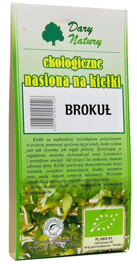 NASIONA BROKUŁU BIO NA KIEŁKI 30 g - DARY NATURY DARY NATURY - inne BIO