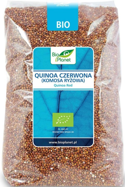 QUINOA CZERWONA (KOMOSA RYŻOWA) BIO 1 kg - BIO PLANET BIO PLANET - seria NIEBIESKA (ryże, kasze, ziarna)