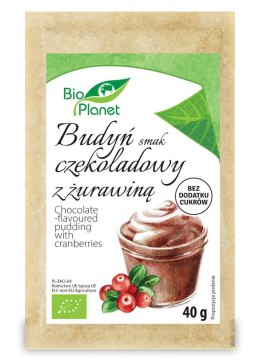 BUDYŃ SMAK CZEKOLADOWY Z ŻURAWINĄ BIO 40 g - BIO PLANET BIO PLANET - seria INNE