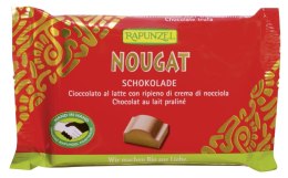 CZEKOLADA MLECZNA Z NADZIENIEM NUGATOWYM FAIR TRADE BIO 100 g - RAPUNZEL RAPUNZEL (makarony, czekolady, oleje, kremy orzech